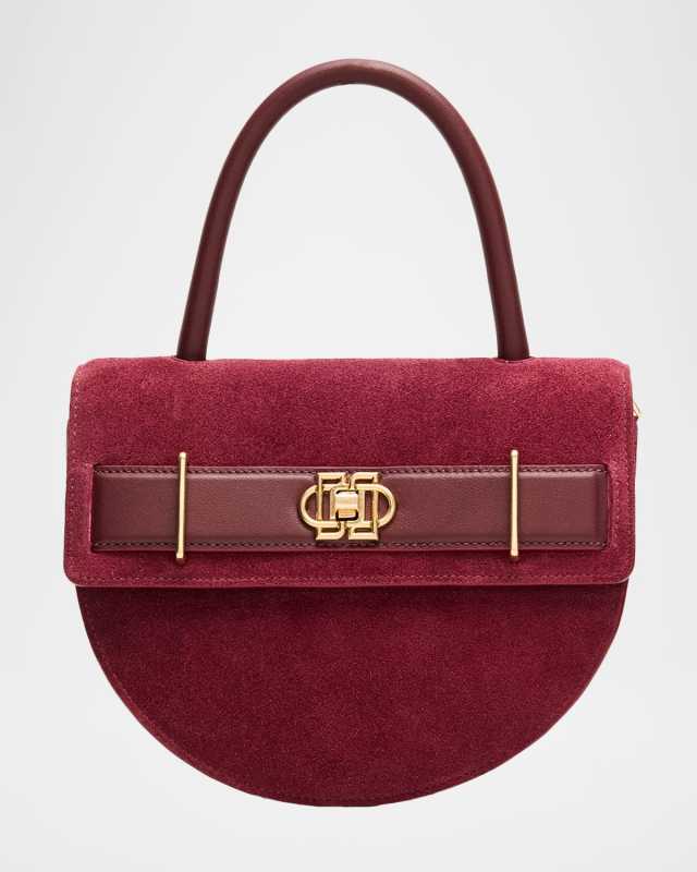 Roan Half-Moon Suede Crossbody Bag